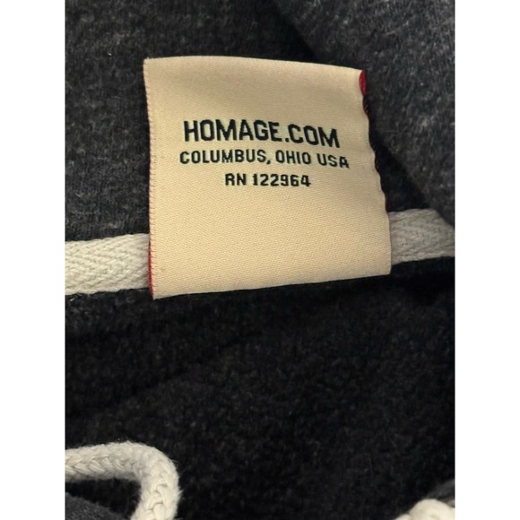 VTG Miami University hoodie Homage Mens M Gray Pullover Retro Made In USA - Picture 4 of 6